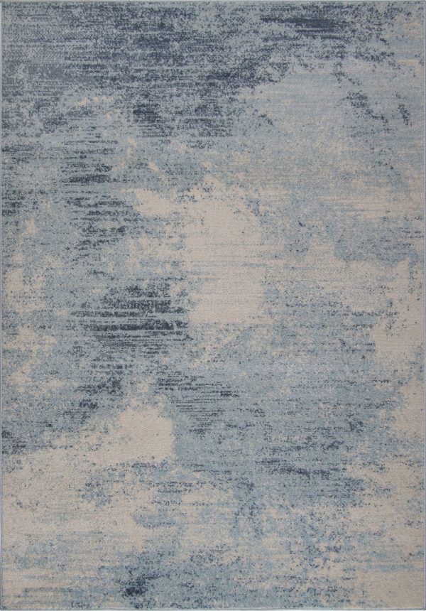 Unique Blue Ivory Rustic Area Rug Cheap