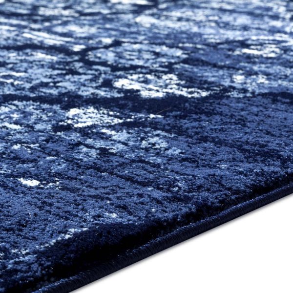 Kentucky Navy Blue Traditional Area Rug Supply