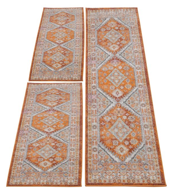 Mashad Persian Terra Orange Area Rug Online Hot Sale