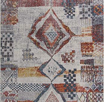 Morocco Southwestern Destressed Multicolor Area Rug 3 11  X 5 3  (Approx. 4 x 5 feet) for Entrance, Hallway, Balcony Fashion