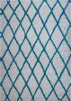 Toronto Trellis Ivory Turquoise Area Rug For Discount