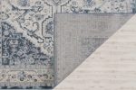 Lux Cotto Persian Bordered Blue Cream Area Rug Sale