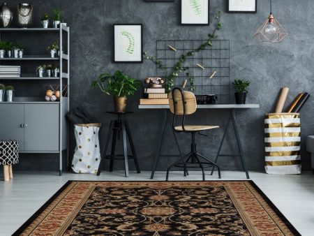 Swallowtail Black Area Rug Cheap