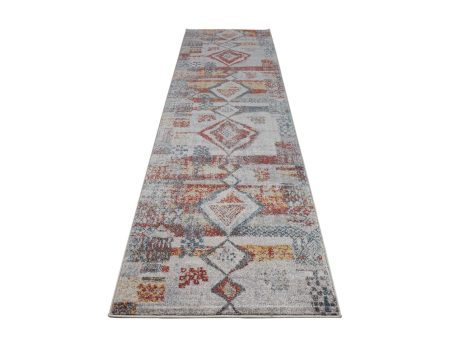 Morocco Southwestern Destressed Multicolor Area Rug Runner on Sale