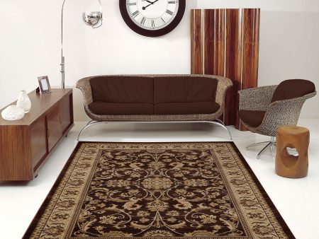 Swallowtail Brown Cream Area Rug Fashion