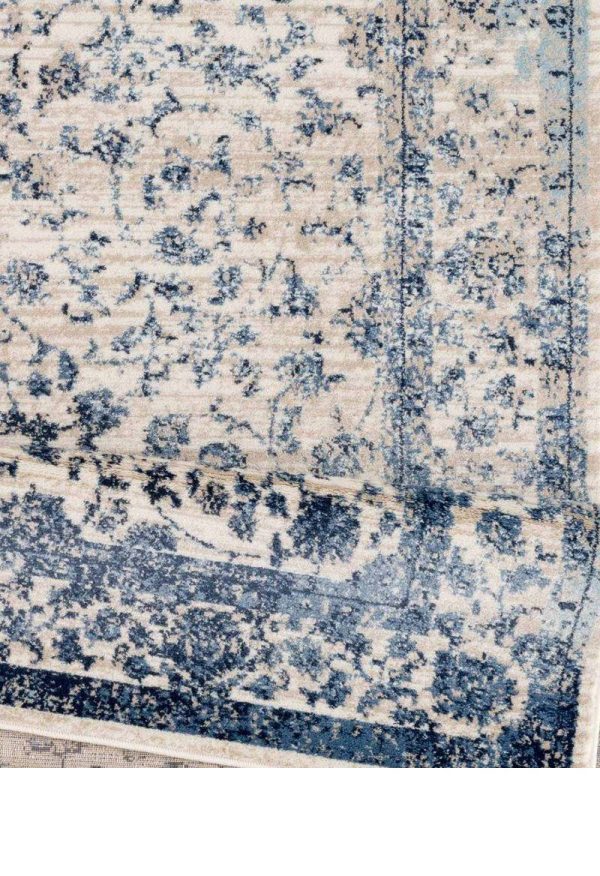 Garnier Ivory Blue Vintage Area Rug on Sale