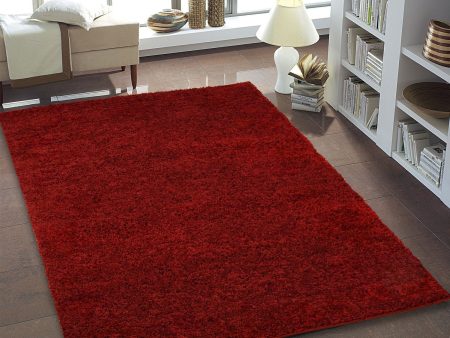 Shaggy Red Area Rug Online