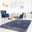 Garnier Blue Beige Vintage Area Rug Hot on Sale