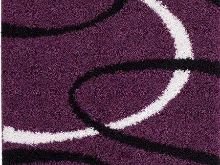 Shaggy Turkish Lilac Area Rug Hot on Sale