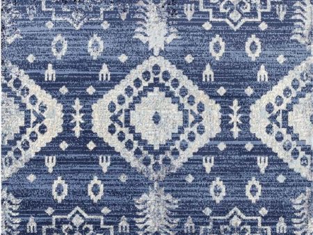 Sofia Blue Ivory Vintage Area Rug Online Sale