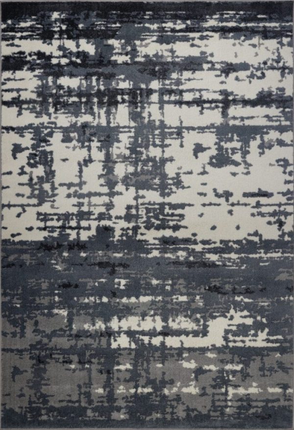 Barrie Gray Ivory Abstract Area Rug For Sale