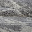 Burnaby Micro Fiber Shaggy Grey Cream Area Rug For Discount