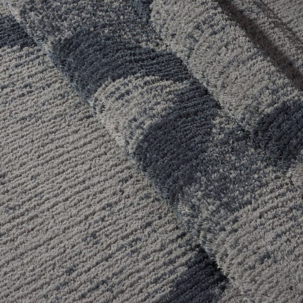 Jasper Shaggy Micro-Polyester Grey Area Rug Online now