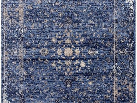 Garnier Blue Beige Vintage Area Rug Hot on Sale