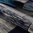 Copper Blue Grey Area Rug on Sale