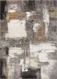 Cream Copper Gold Grey Metalic Rustic Abstract Patches Pattern Area Rug Online now