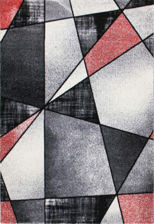 Emperor Abstract Red Gray Area Rug Sale