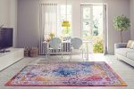 Sultan Multicolor Area Rug, Living Room Rug, Designer Bedroom Kitchen Dining Room Rug (4 x 6, Multi) Cheap