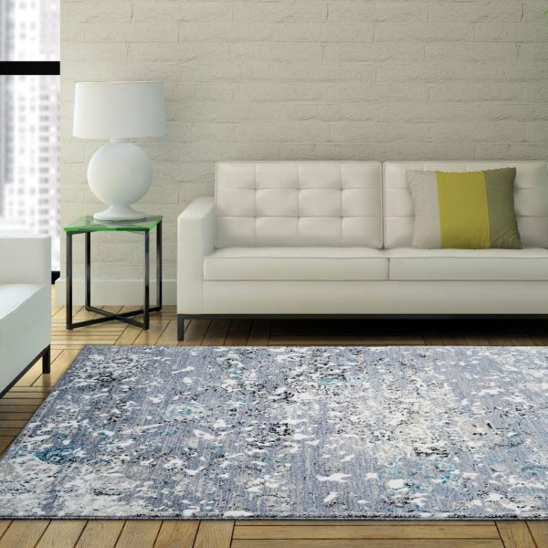 Copacabana Area Rug Contemporary Grey Area Rug for Living Room Online Hot Sale