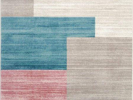 Vintage Multi color Pastel Area Rug Hot on Sale