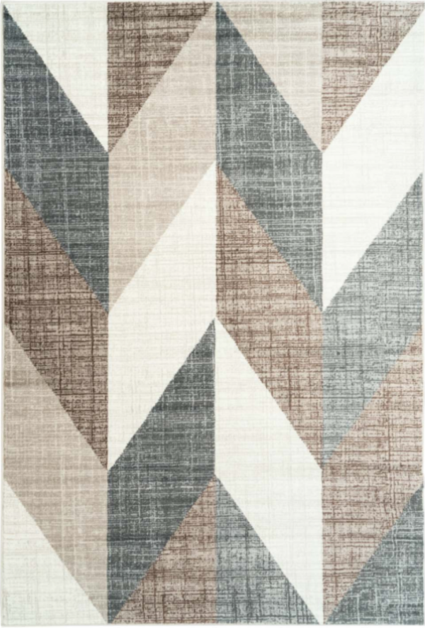 Vintage Chevron Beige Brown Area Rug Online now