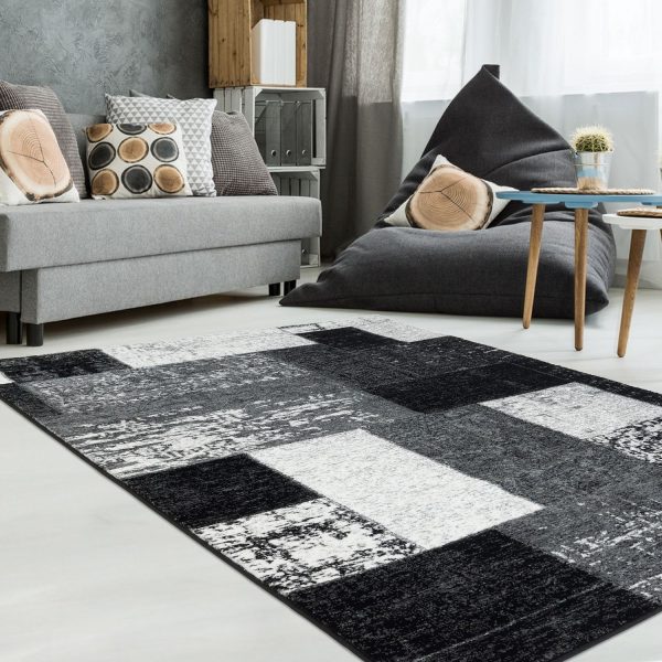 Vintage Black Area Rug Fashion