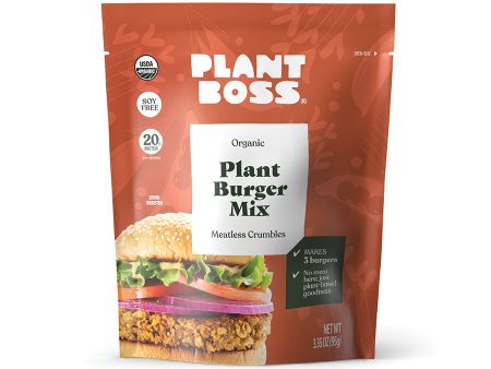 Plant Boss Org Plant Burger Mix 3.35oz Online Hot Sale