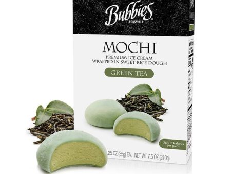 Bubbies Mochi Ice Cream Green Tea 7.5oz Online