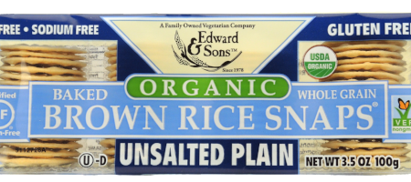 Edward & Sons Org Brown Rice Snaps Unsalted 3.5 Oz For Discount