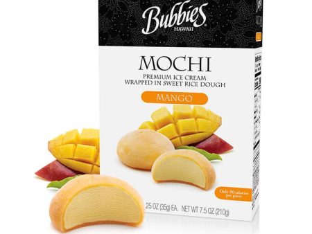 Bubbies Mochi Ice Cream Mango 7.5oz For Cheap