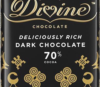 Divine 70% Dark Chocolate Bar 3 Oz Online now