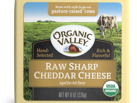 Org Valley Raw Sharp Cheddar Cheese Og 8 Oz For Discount