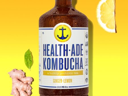 Health Ade Kombucha Ginger Lemon Og 16 Oz For Cheap