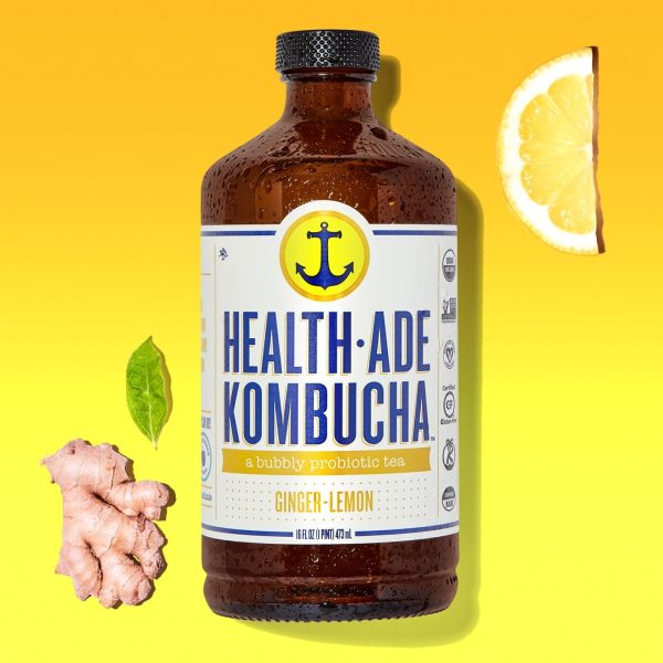 Health Ade Kombucha Ginger Lemon Og 16 Oz For Cheap