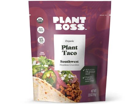 Plant Boss Org Southwest Meatless Taco Crumbles 3.35oz For Sale