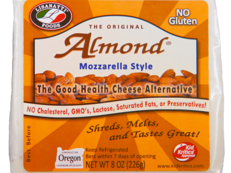 Lisanatti Almond Block Mozzarella Ogc 8 Oz Online now