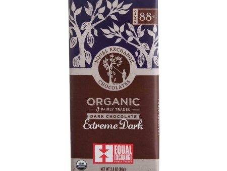 Equal Exchange Extreme Dark Choc Bar Og 2.8oz Online now