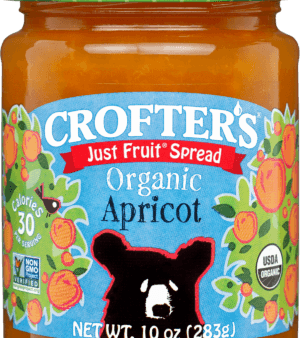 Crofters Just Fruit Spread Apricot Og 10 Oz Supply