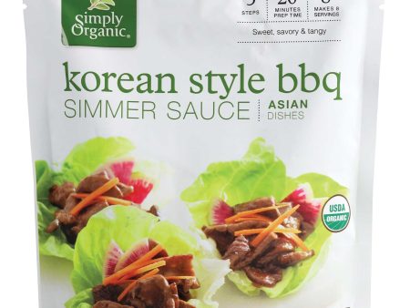 Simply Organic Korean BBQ Simmer Sauce 8oz Online